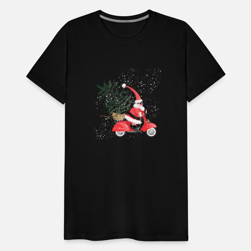 Santa on His Scooter Santa His Scooter Santa