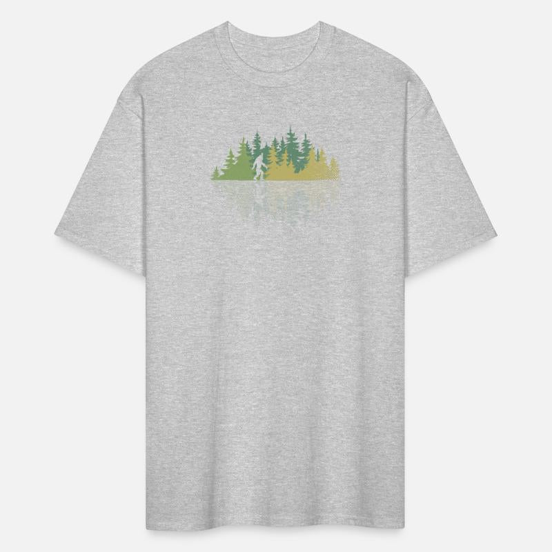 Sasquatch Yeti Reflection Forest Trees Conracy