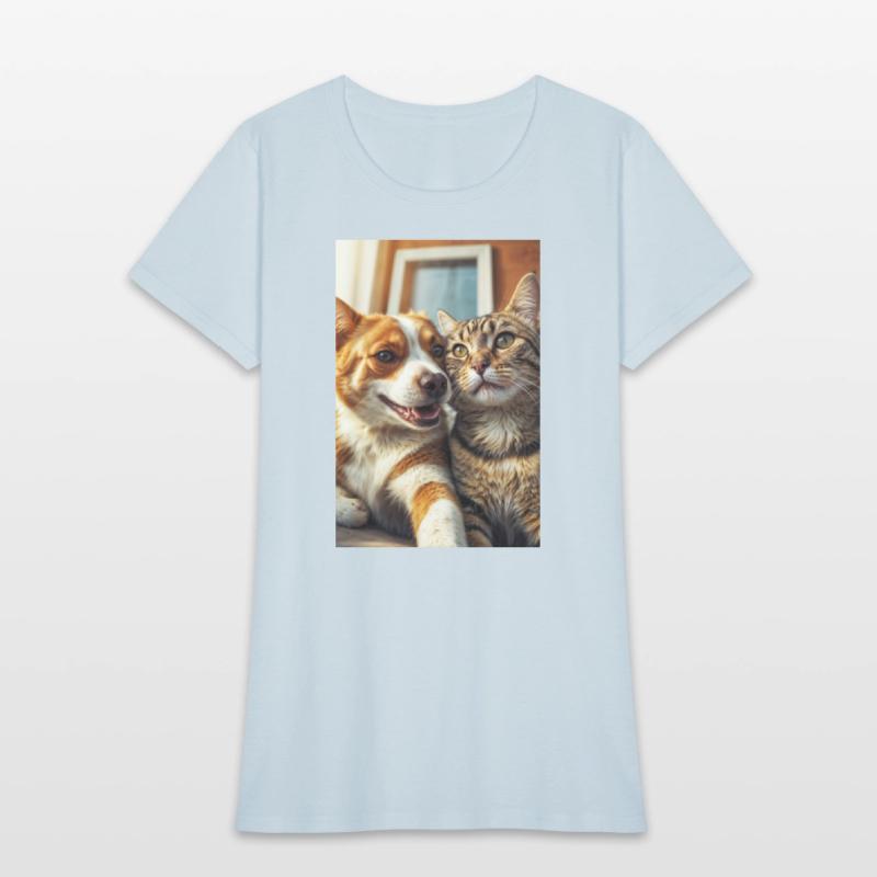 Selfies Dog and Cat Unlikely Friends