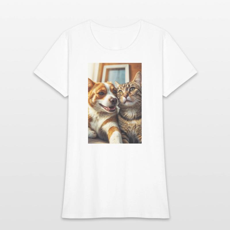 Selfies Dog and Cat Unlikely Friends