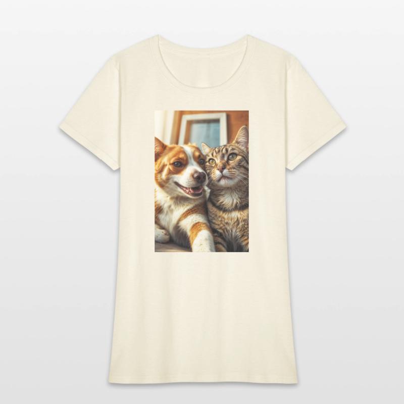 Selfies Dog and Cat Unlikely Friends