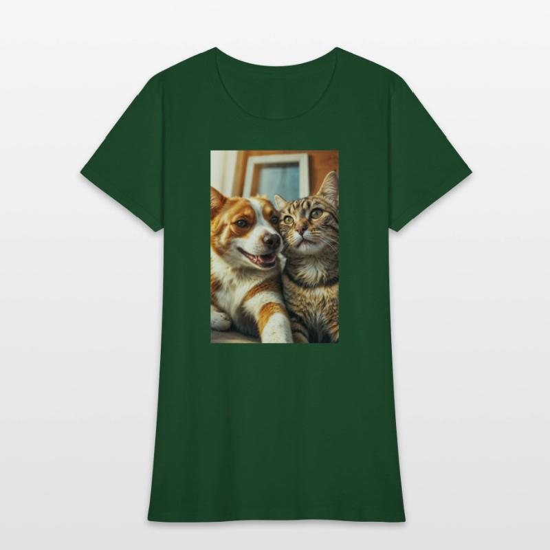 Selfies Dog and Cat Unlikely Friends