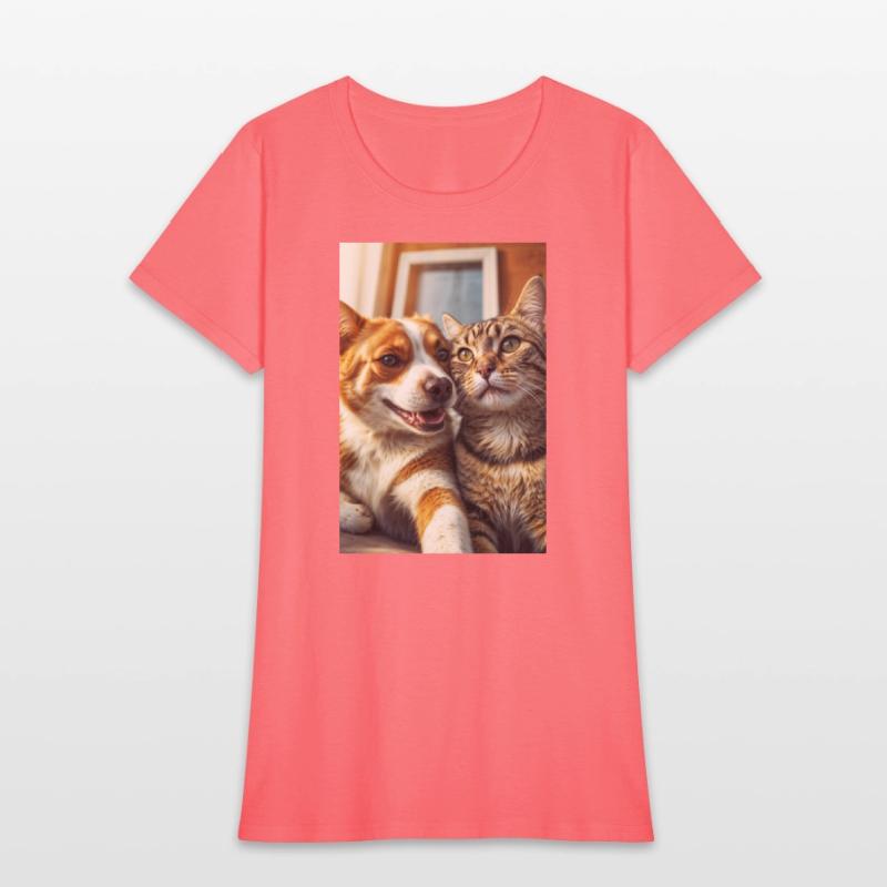 Selfies Dog and Cat Unlikely Friends