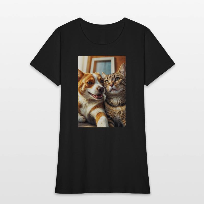 Selfies Dog and Cat Unlikely Friends