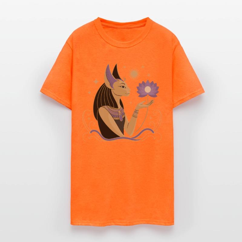 Serene Bastet Holding a Lotus Flower