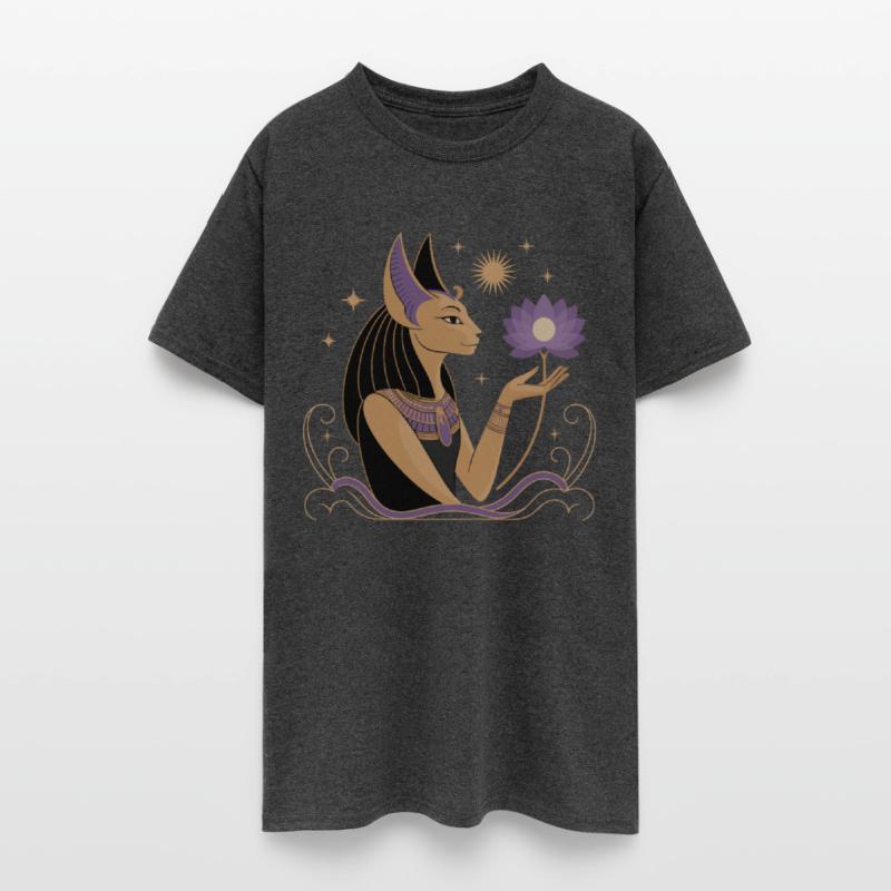 Serene Bastet Holding a Lotus Flower