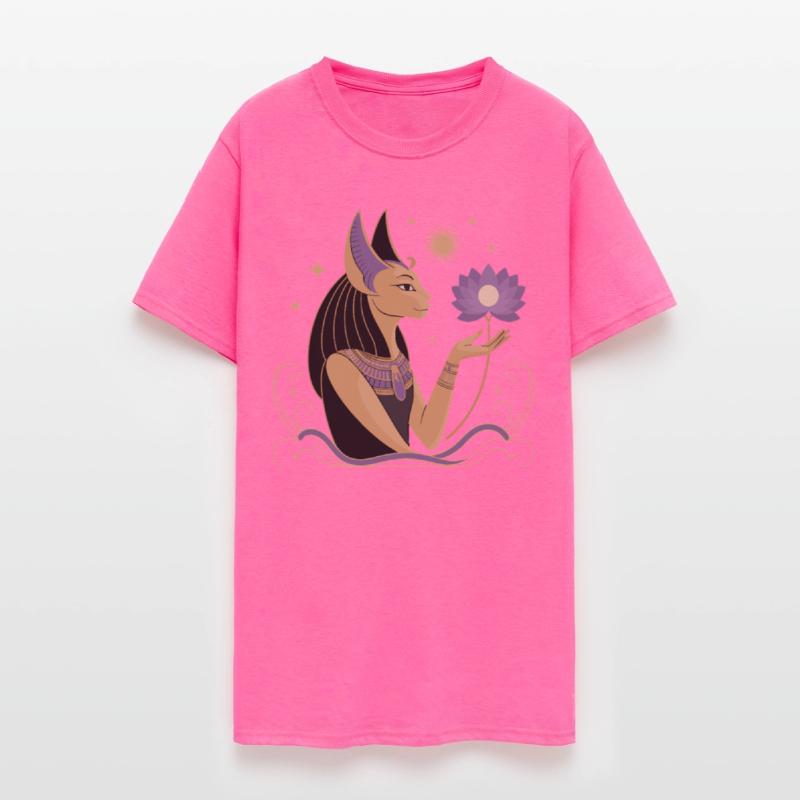 Serene Bastet Holding a Lotus Flower