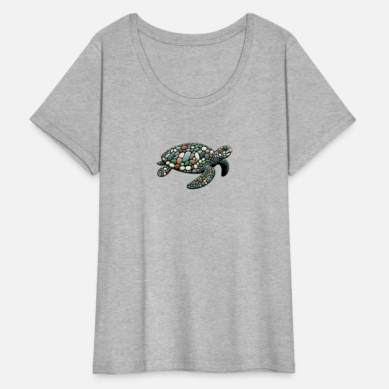 Serenity Swim - Stone Mosaic Sea Turtle