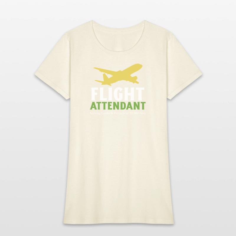 Serving Looks and Snacks Flight Attendant