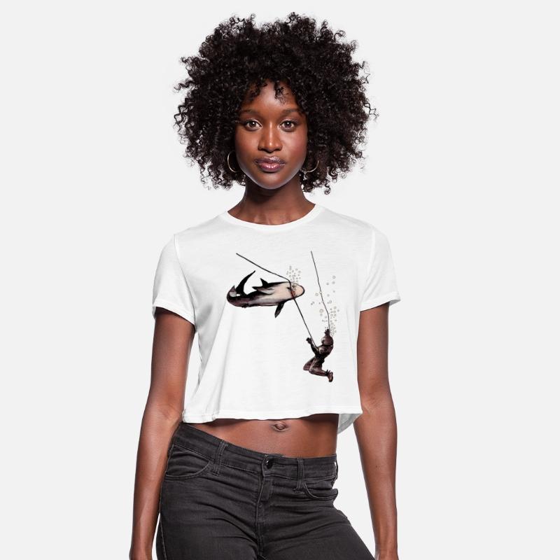 Shark Attack on a Vintage Helmet Diving Diver URM