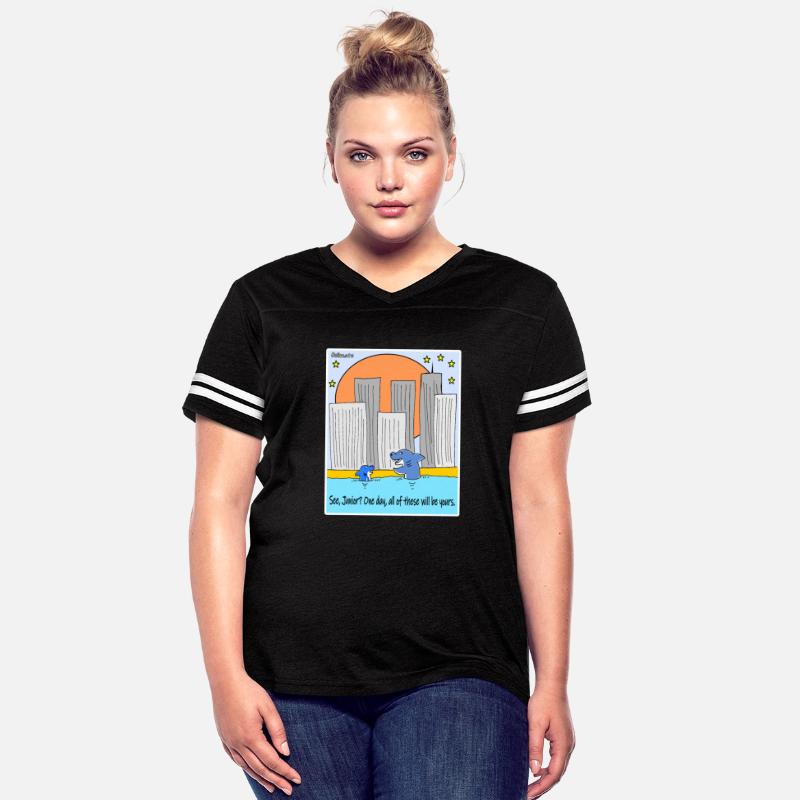 Shark Cartoon Satirical Climate Sketch Design