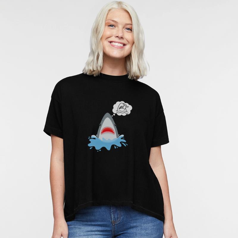 Shark Think Swallow Person Funny Local Animal Pet