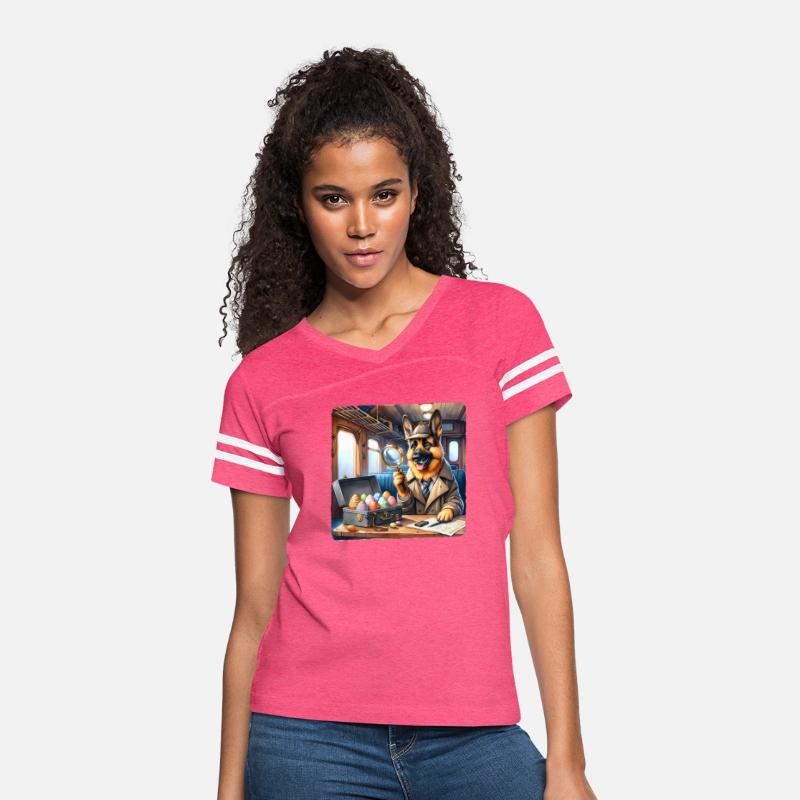 Shepherd Detective Solving Mystery Train