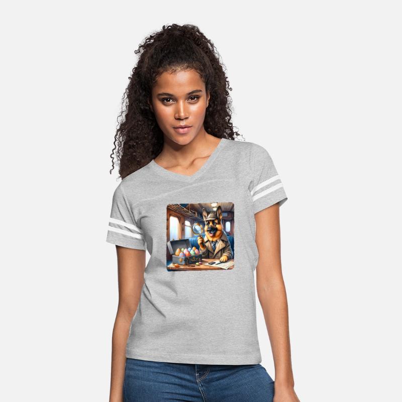 Shepherd Detective Solving Mystery Train