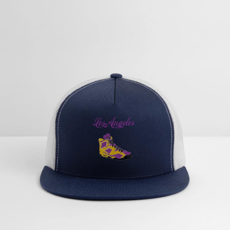 SHOES LOS ANGELES BASKETBALL YELLOW AND PURPLE