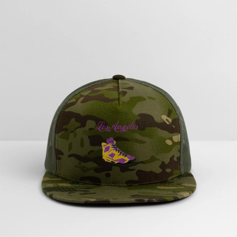 SHOES LOS ANGELES BASKETBALL YELLOW AND PURPLE