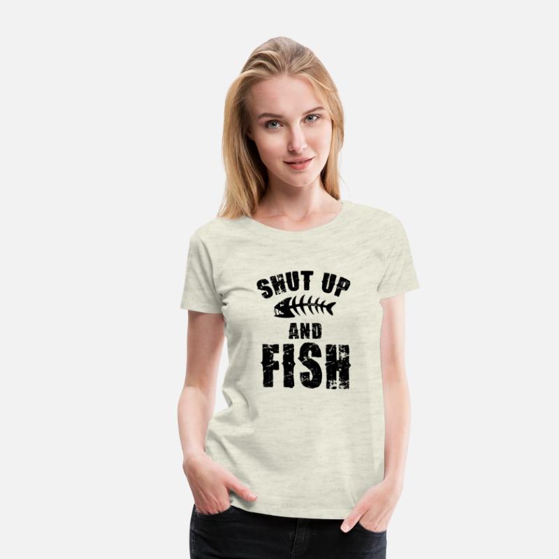 Shut Up And Fish On Back