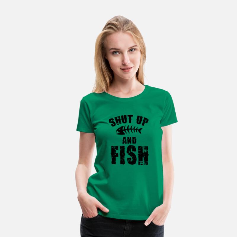 Shut Up And Fish On Back
