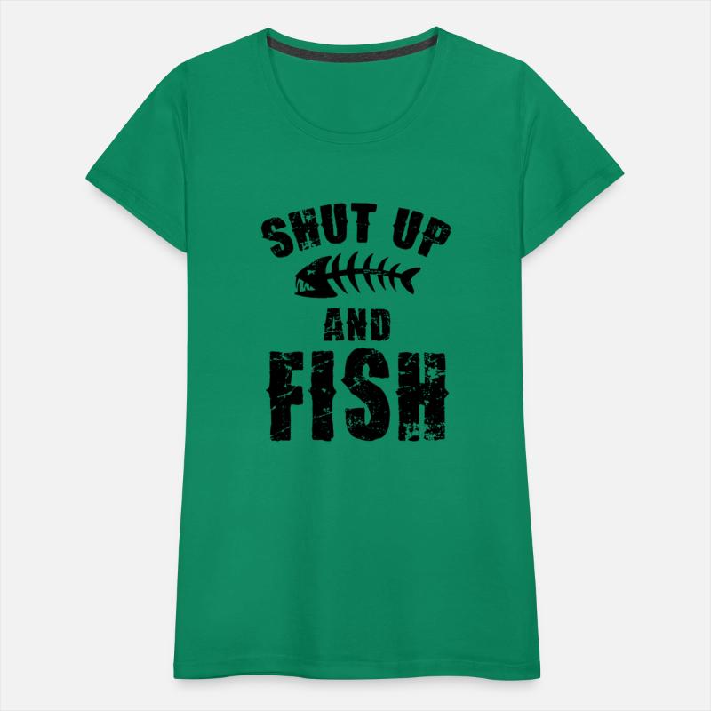 Shut Up And Fish On Back