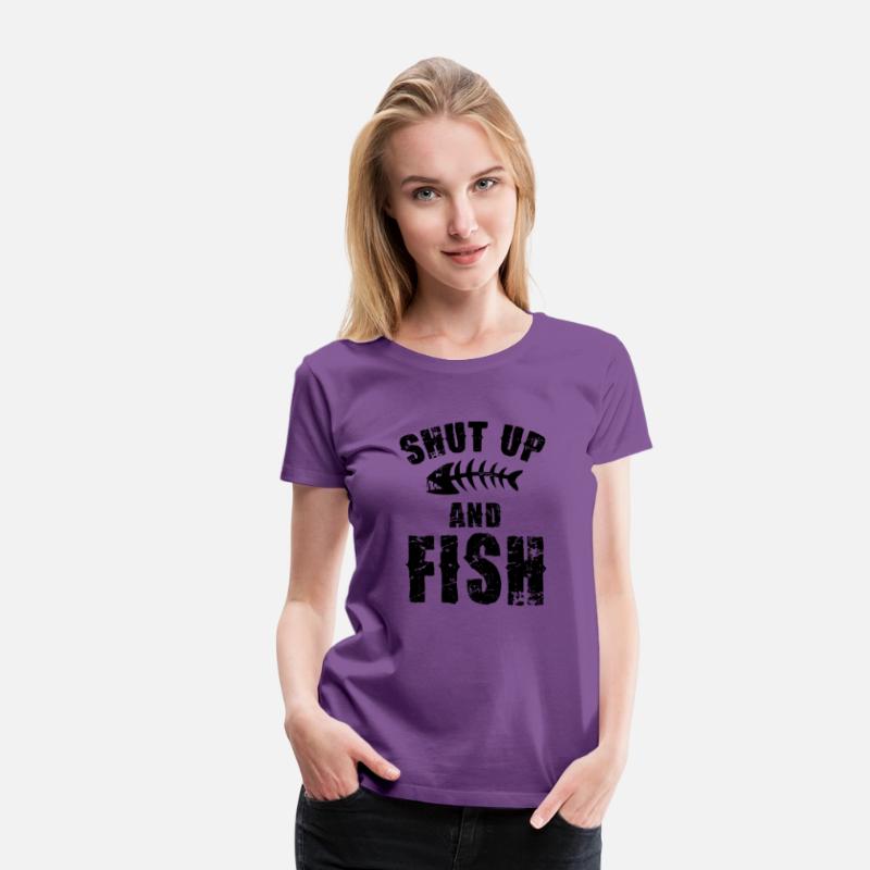 Shut Up And Fish On Back