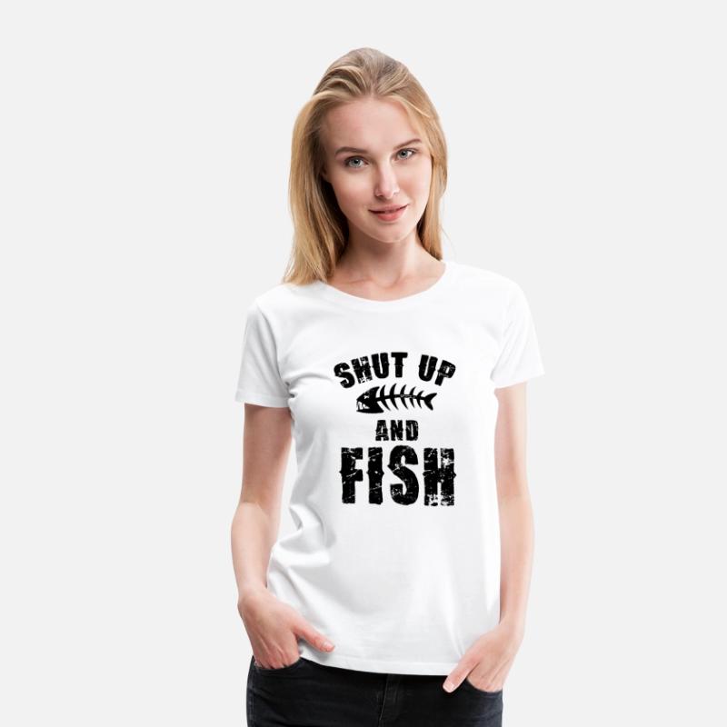 Shut Up And Fish On Back