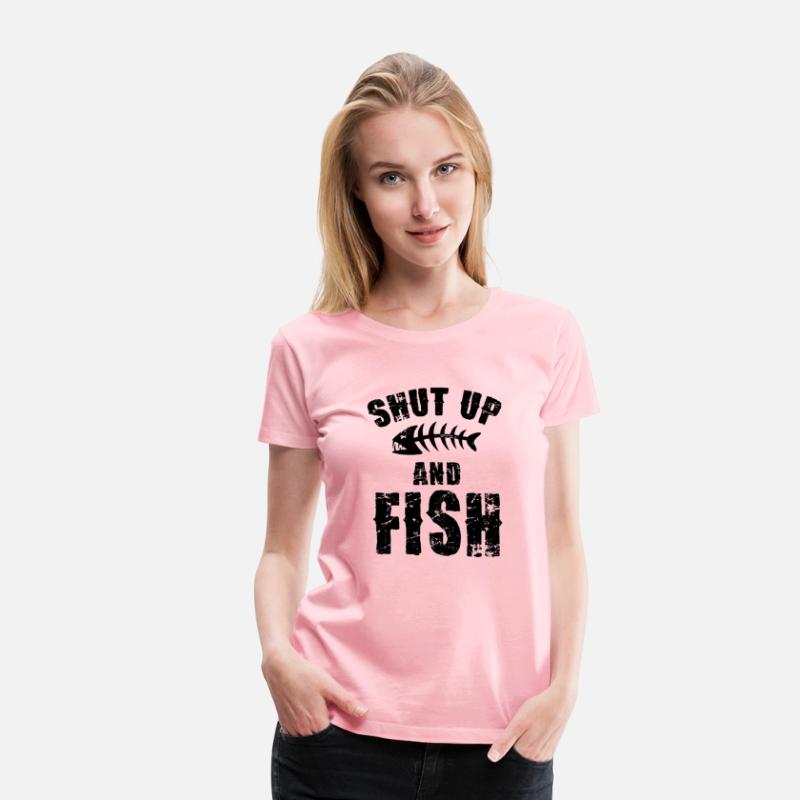 Shut Up And Fish On Back