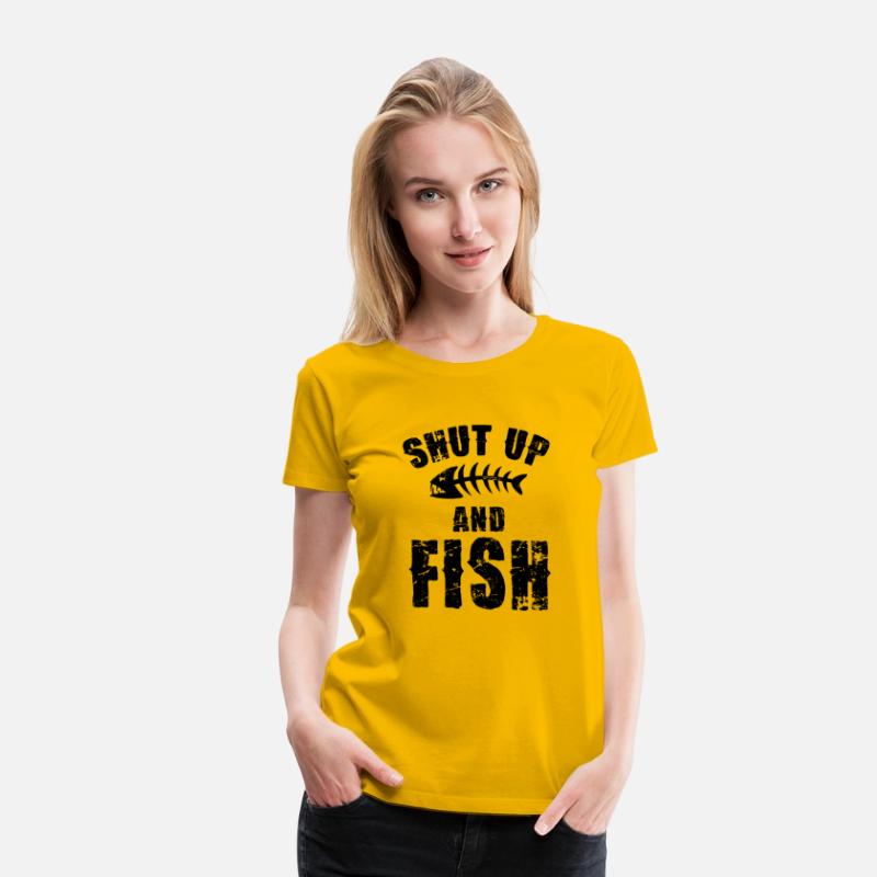 Shut Up And Fish On Back