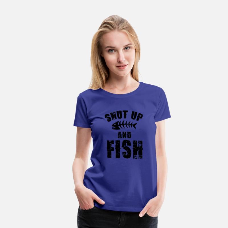 Shut Up And Fish On Back