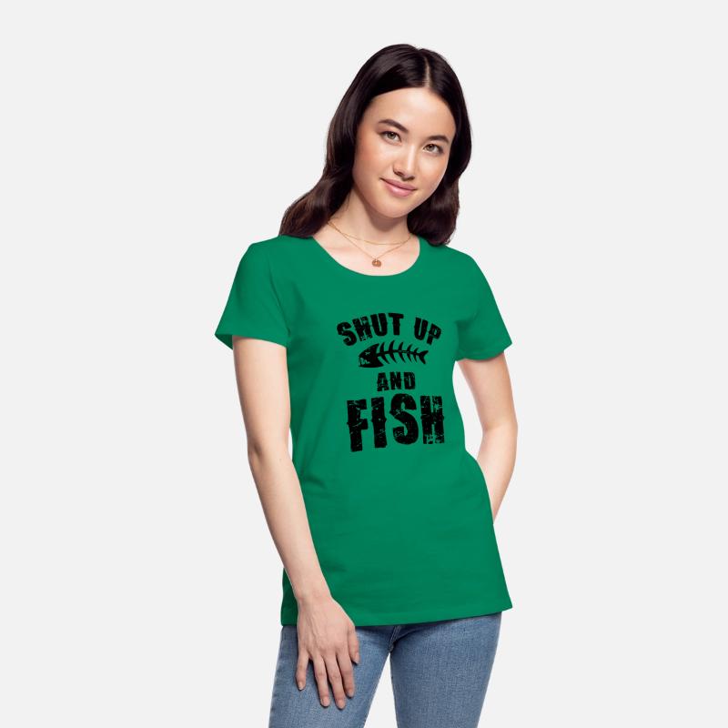 Shut Up And Fish On Back