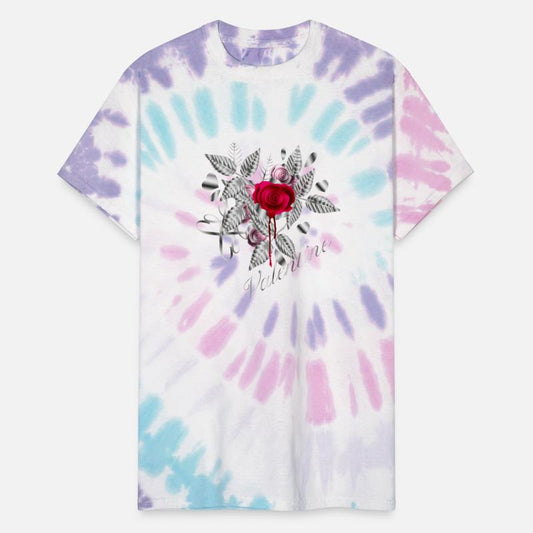 Silver colored Valentine's Day composition