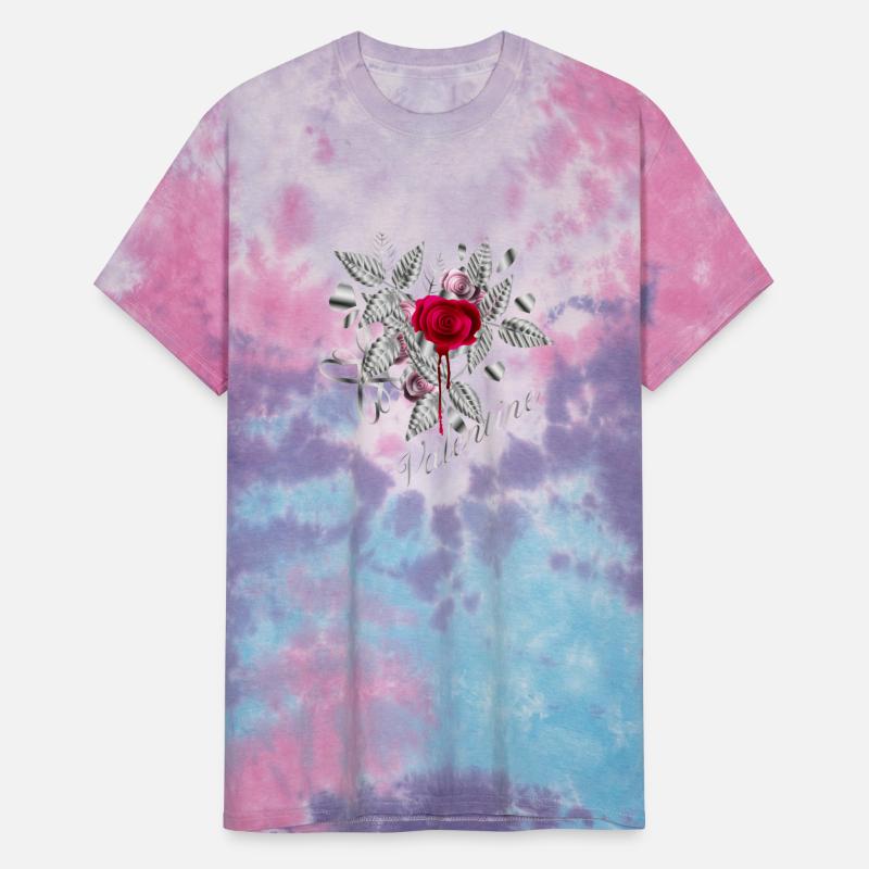 Silver colored Valentine's Day composition