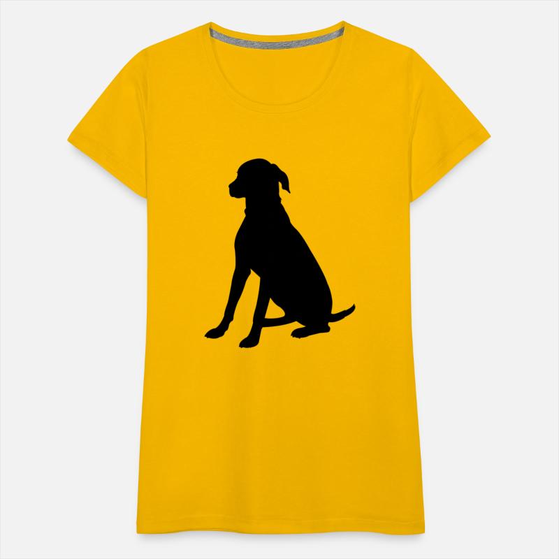 Sitting watch dog silhouette