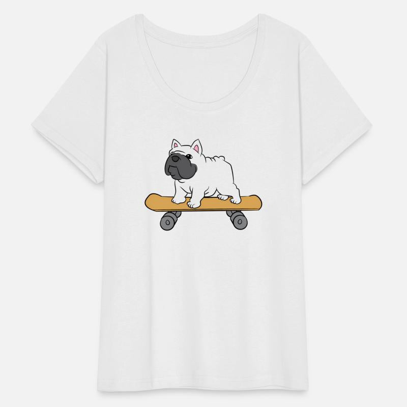 Skateboarding French Bulldog Skateboard French Bul