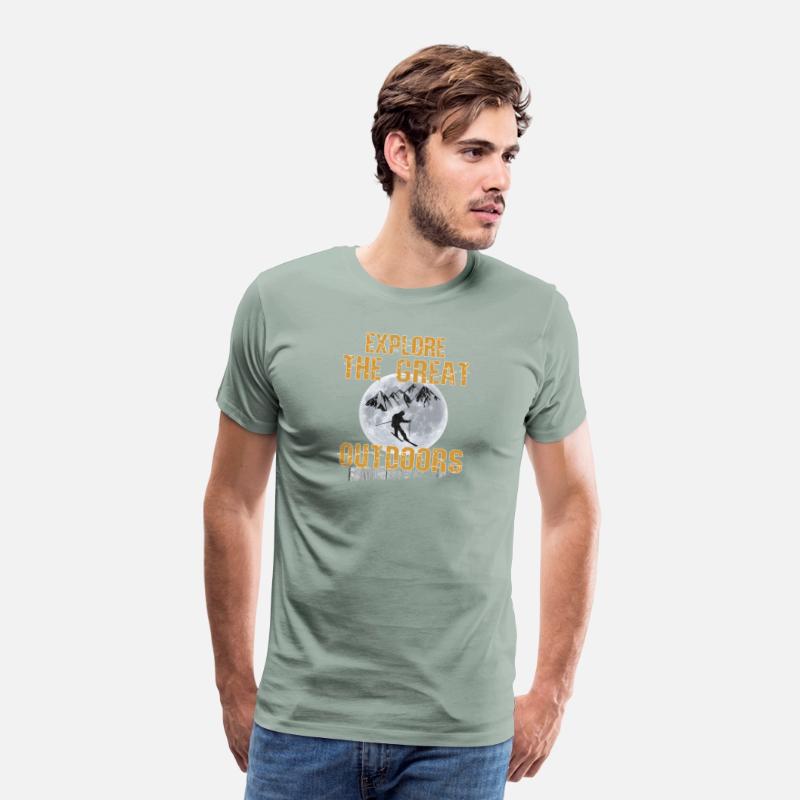 Skiing Explore the great outdoors T-Shirt gift