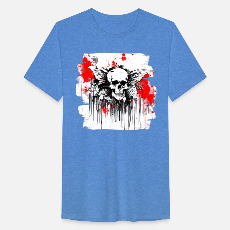 Skull Color Trash Polka Heavy Metal