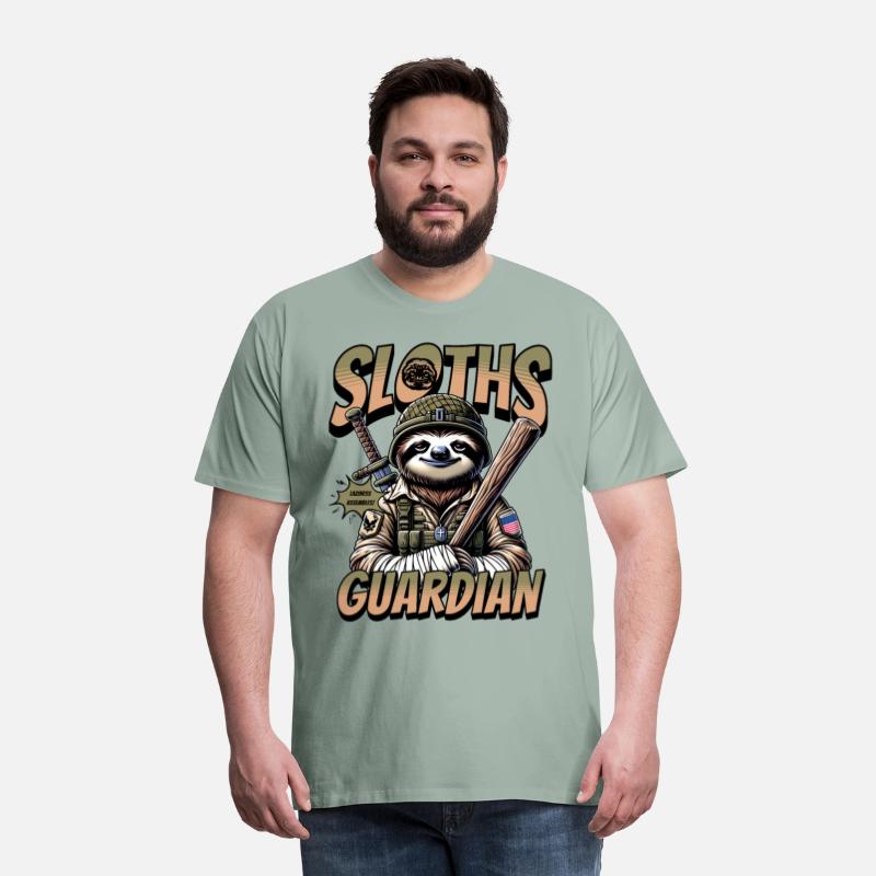 Sloth Funny Military Animal Design
