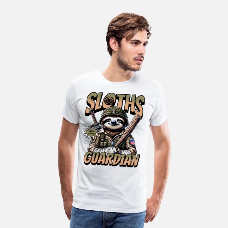 Sloth Funny Military Animal Design