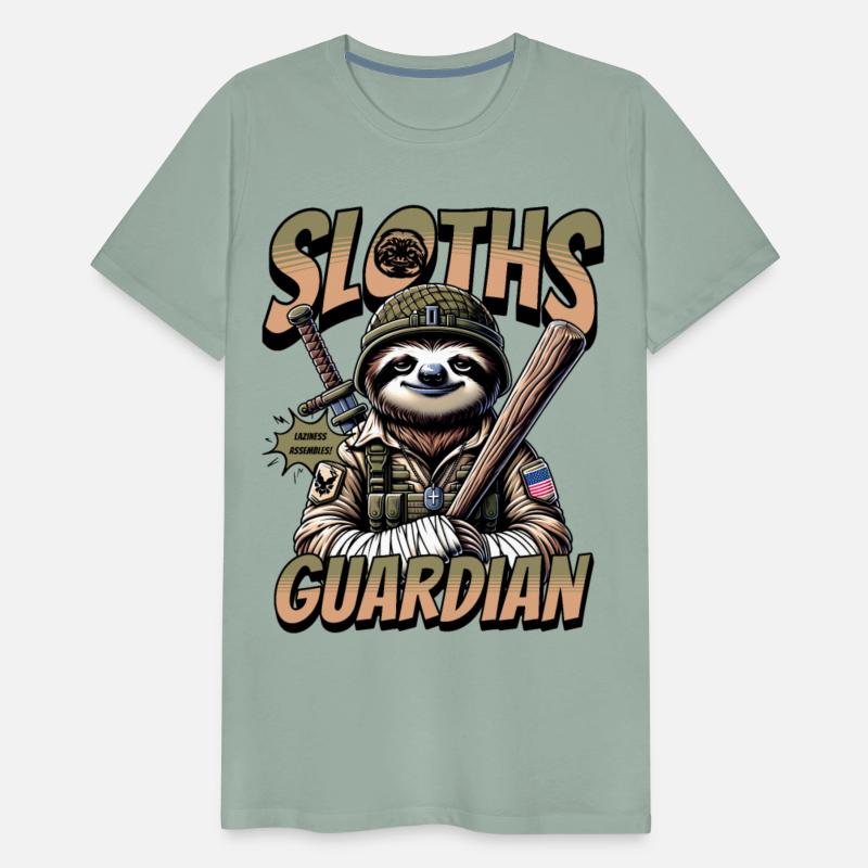 Sloth Funny Military Animal Design