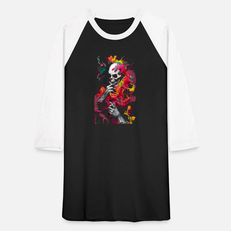 Smoking Skull Colorful
