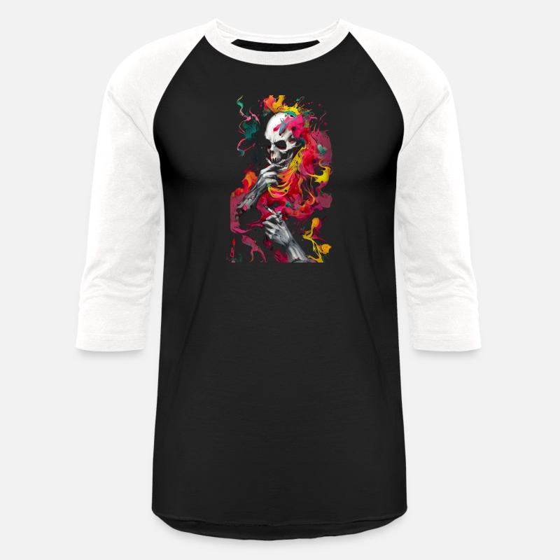 Smoking Skull Colorful