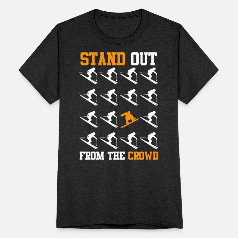 Snowboarder Freestyle Stand Out Snow Slope