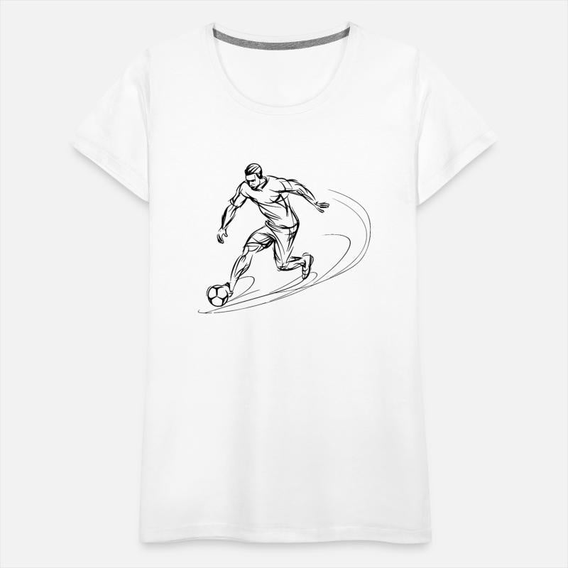 Soccer Player One Line Drawing