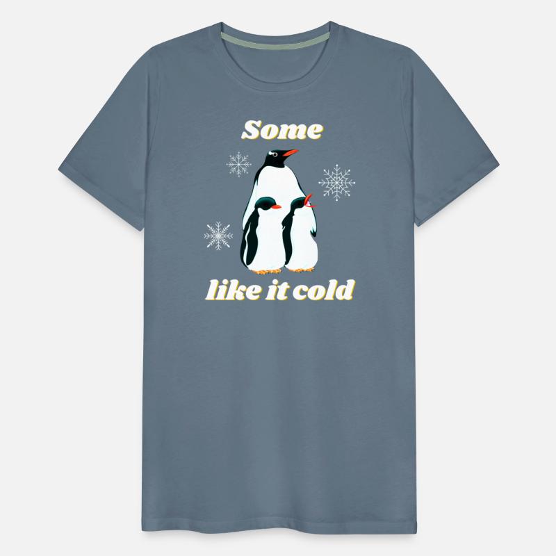 Some like it cold penguin family winter design