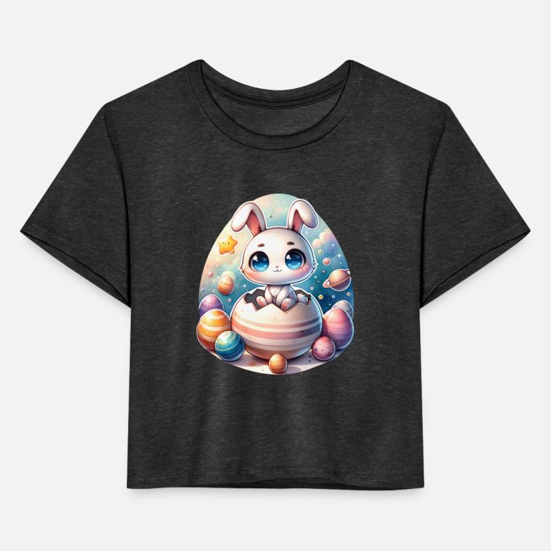 Space Bunny on Cracked Easter Egg Planet