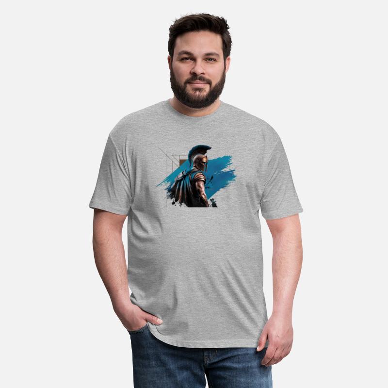 Spartan Warrior with Blue Cape