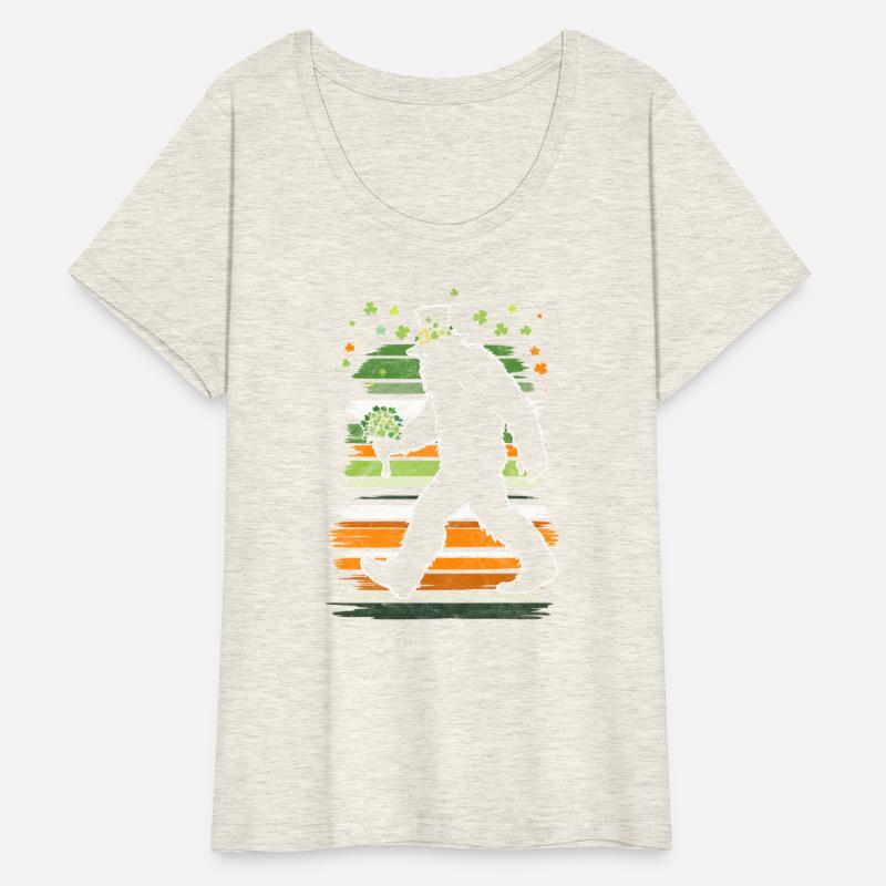 St Patricks Day Irish Sasquatch Shamrock Bigfoot