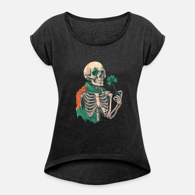 St Patricks Skeleton and the Irish Flag