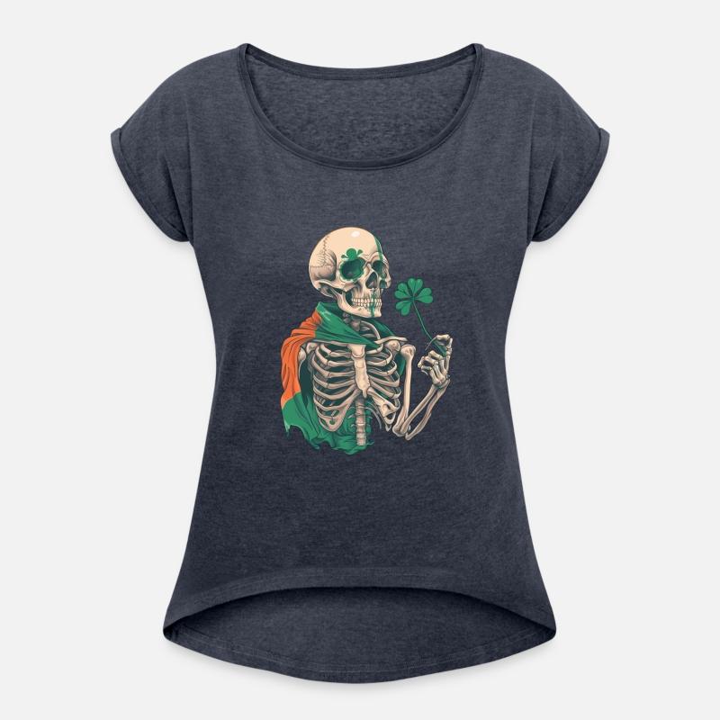 St Patricks Skeleton and the Irish Flag
