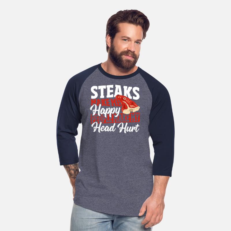 Steaks Make Me Happy People Make My Head Hurt BBQ