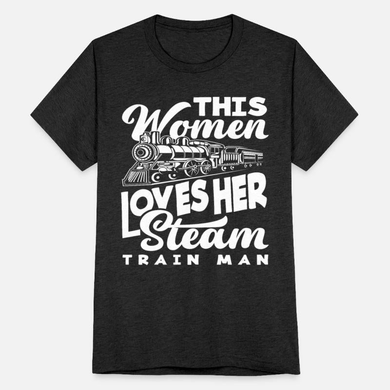 Steam Locomotive Train Trains Wife